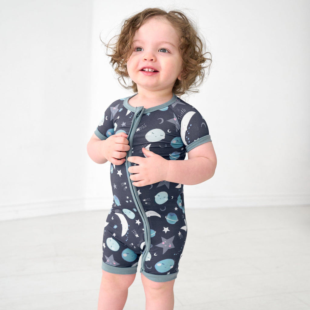 Blue To the Moon & Back Shorty Zippy