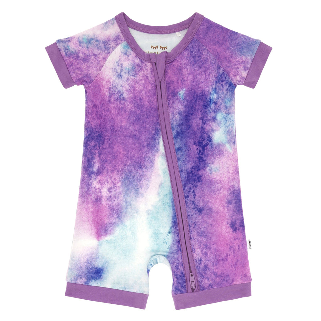 Purple Watercolor Shorty Zippy