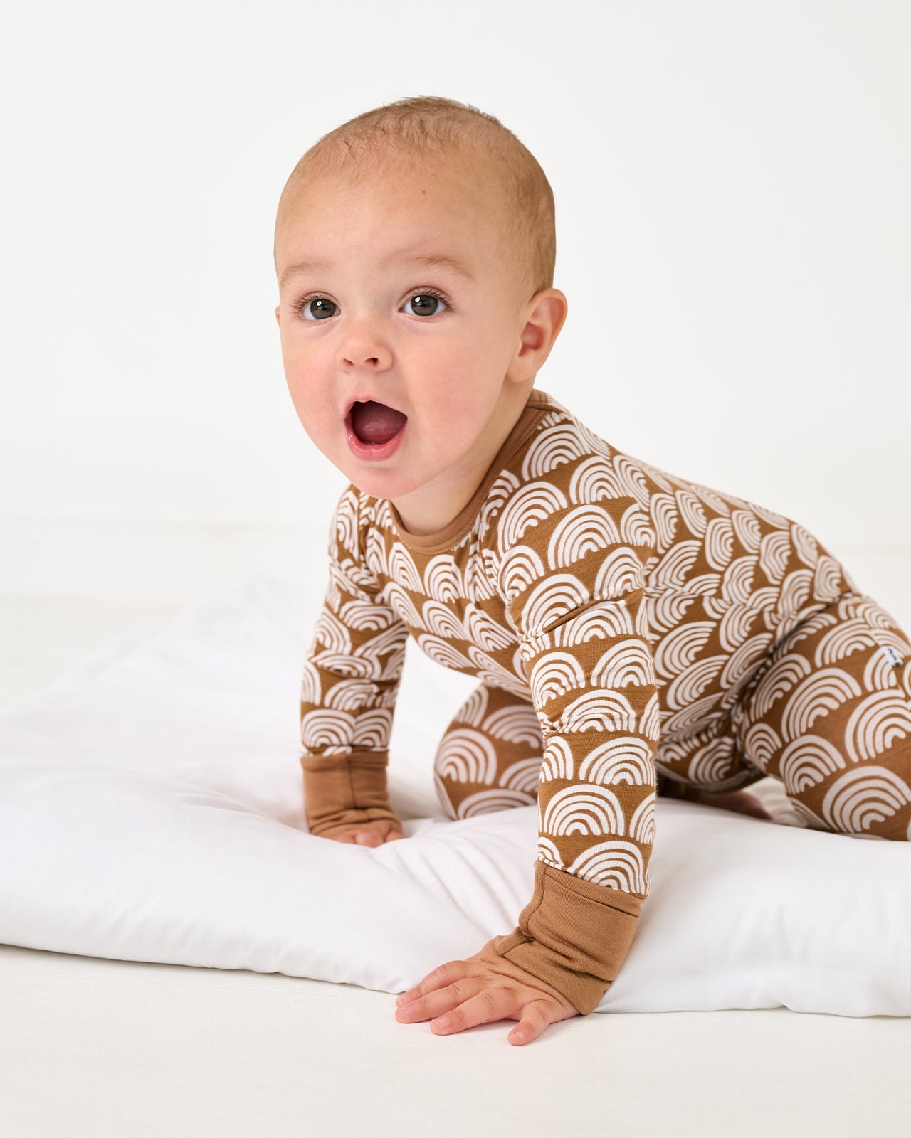 Rust Rainbows Crescent Zippy