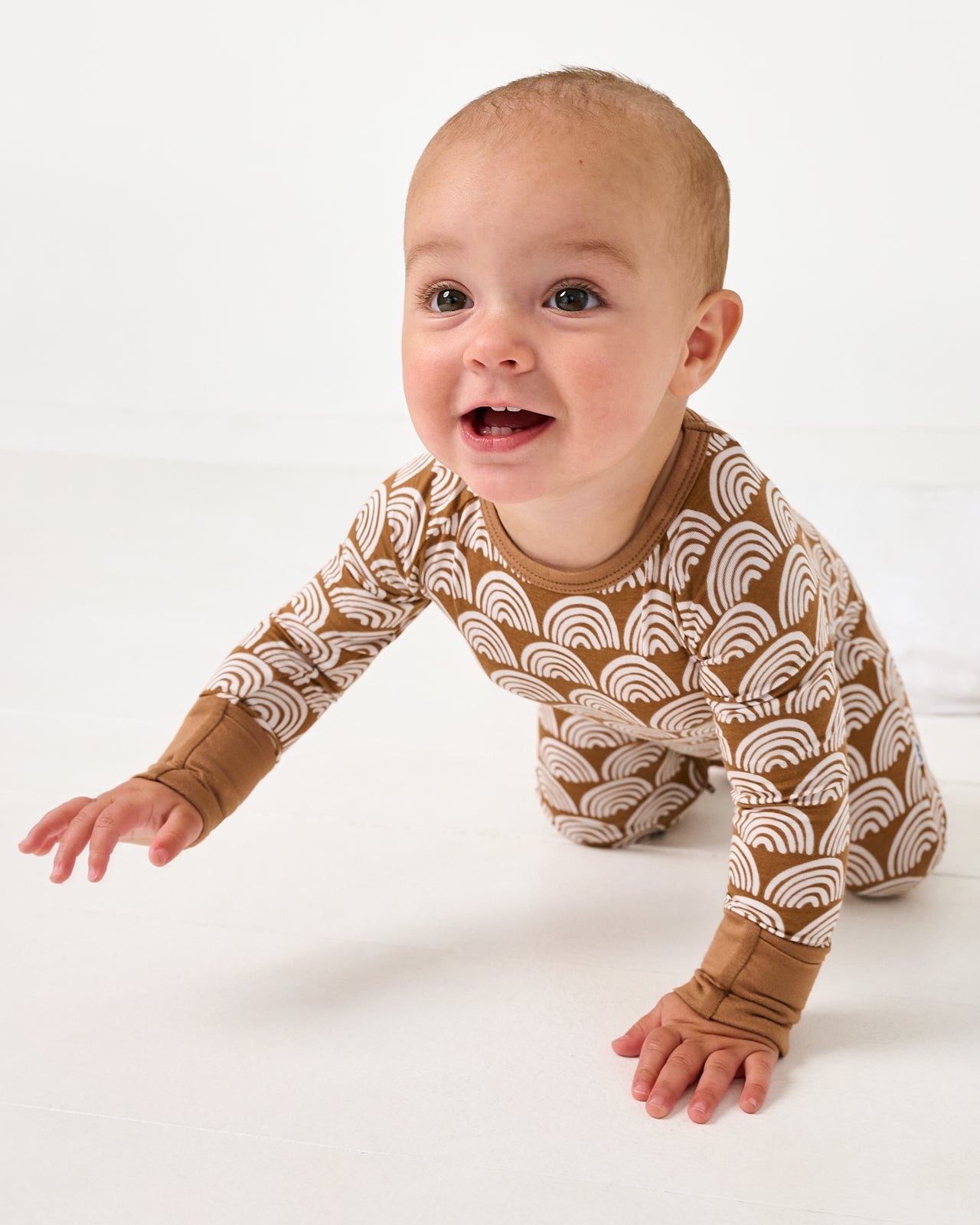 Rust Rainbows Crescent Zippy