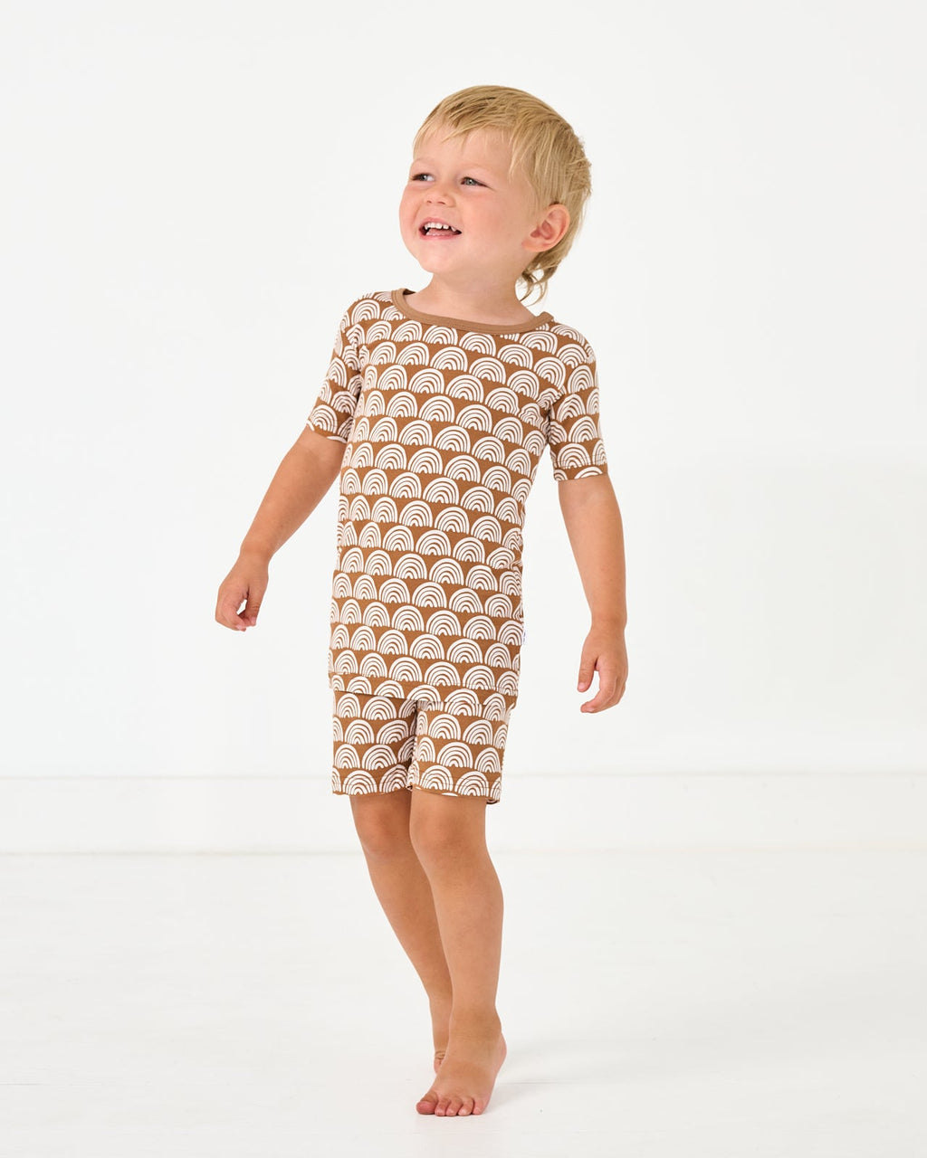 Rust Rainbows Two-Piece Short Sleeve & Shorts Pajama Set