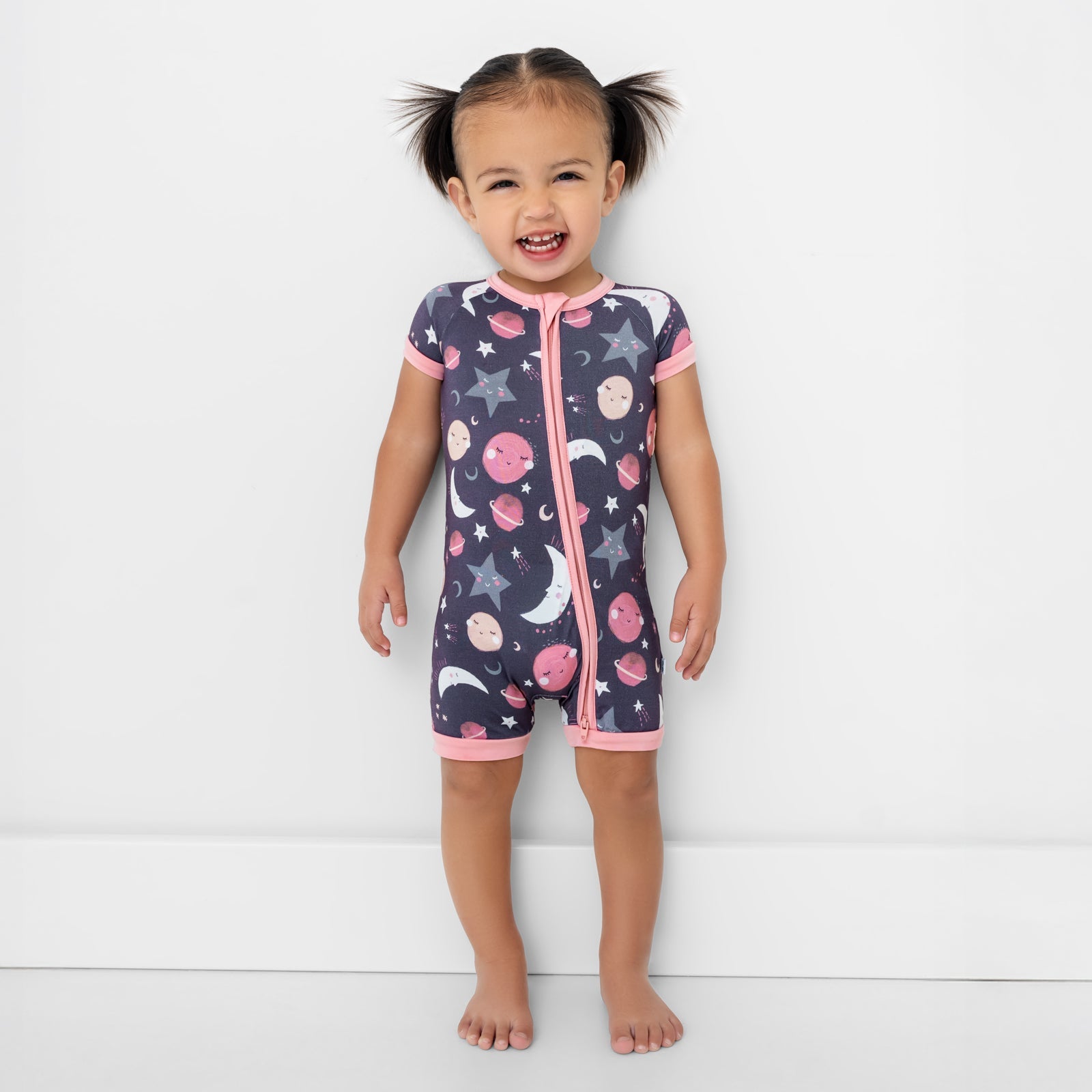 Pink To the Moon & Back Shorty Zippy