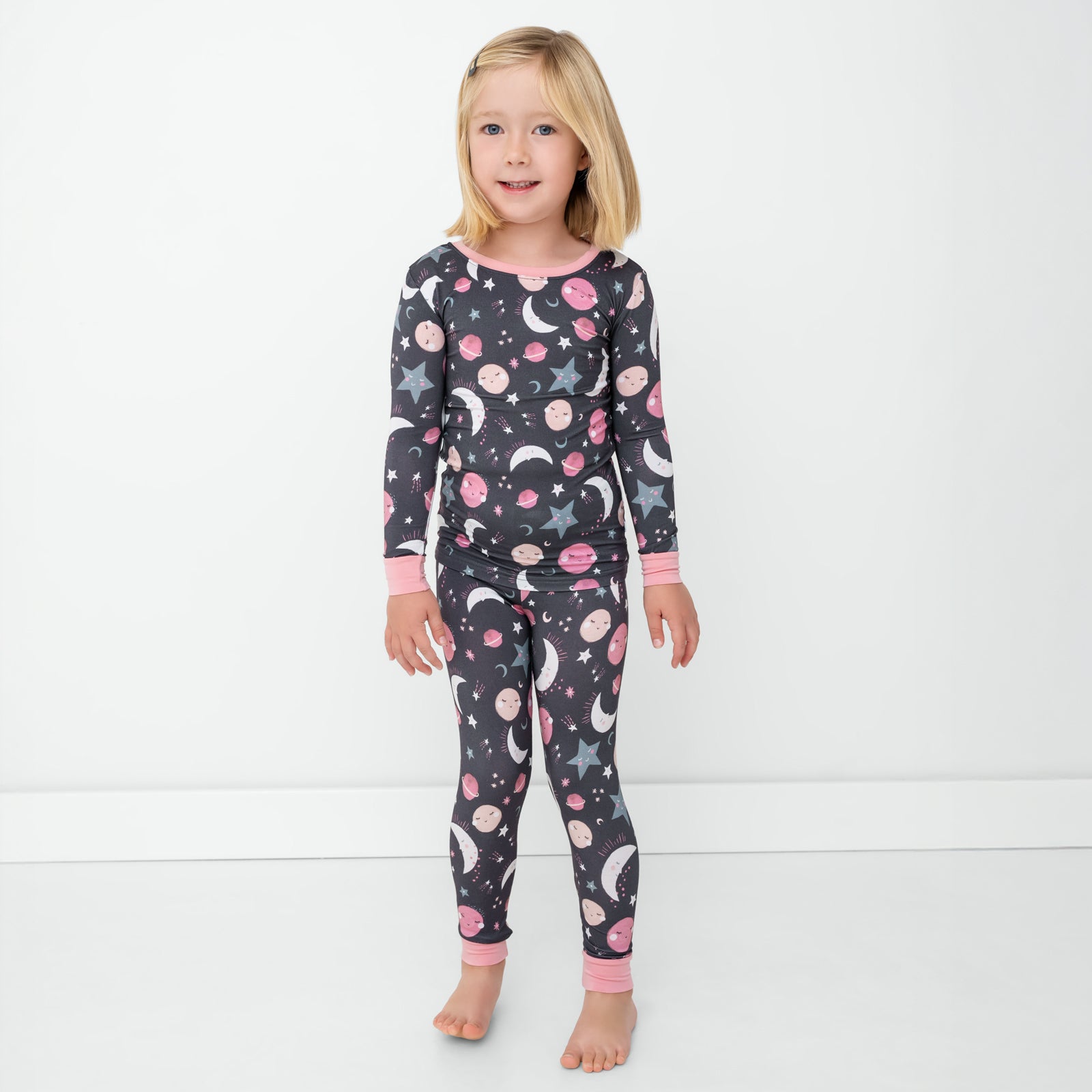 Pink To the Moon & Back Two-Piece Pajama Set