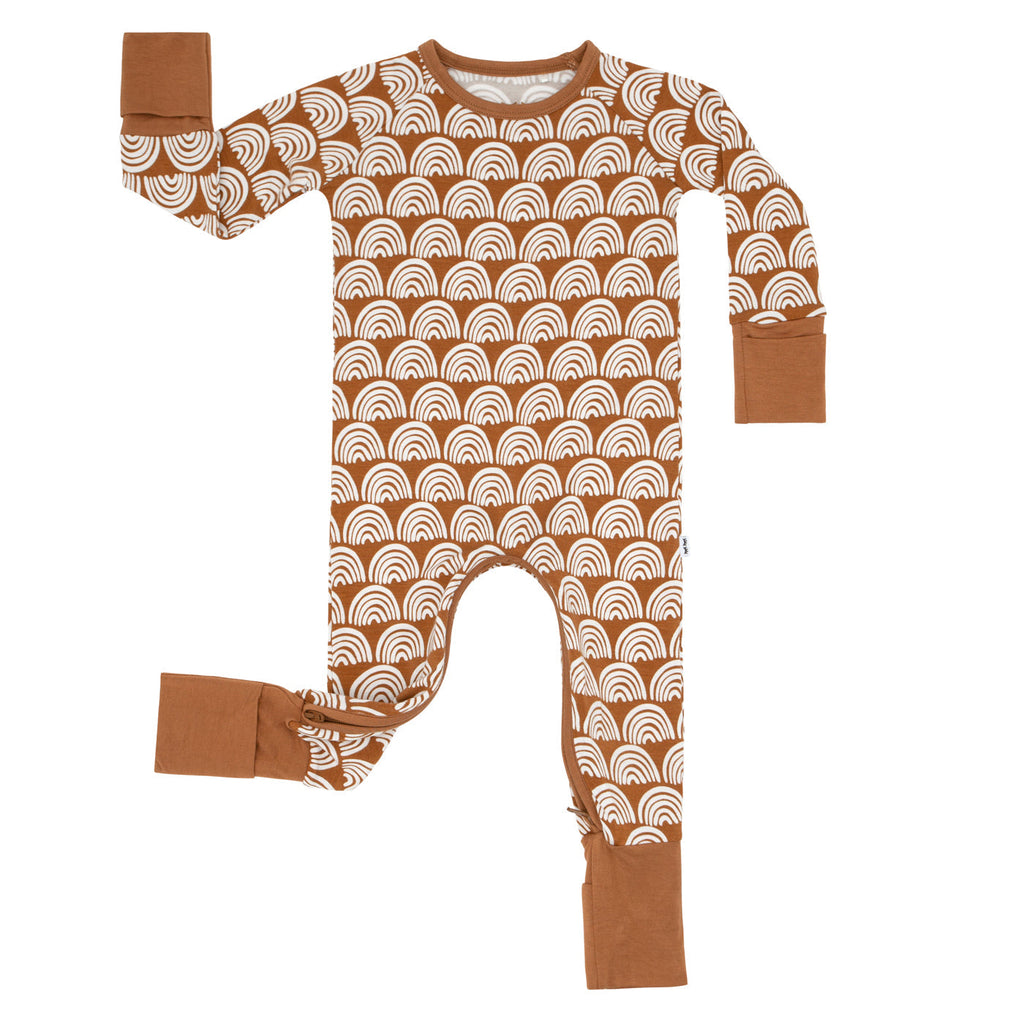 Rust Rainbows Crescent Zippy