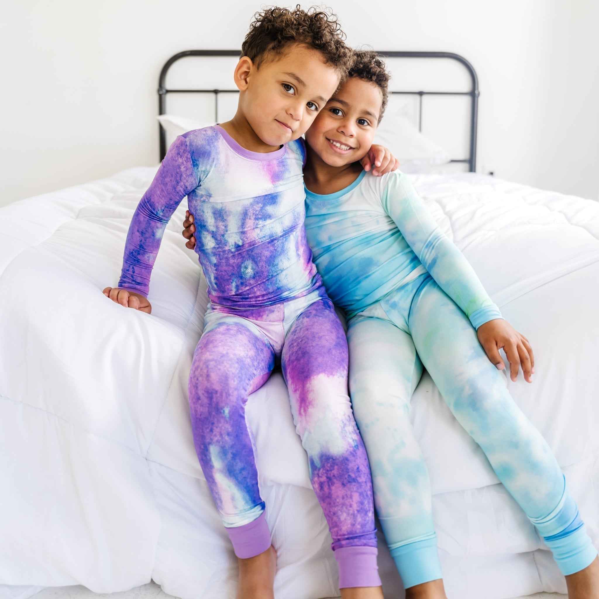 Purple Watercolor Two-Piece Pajama Set