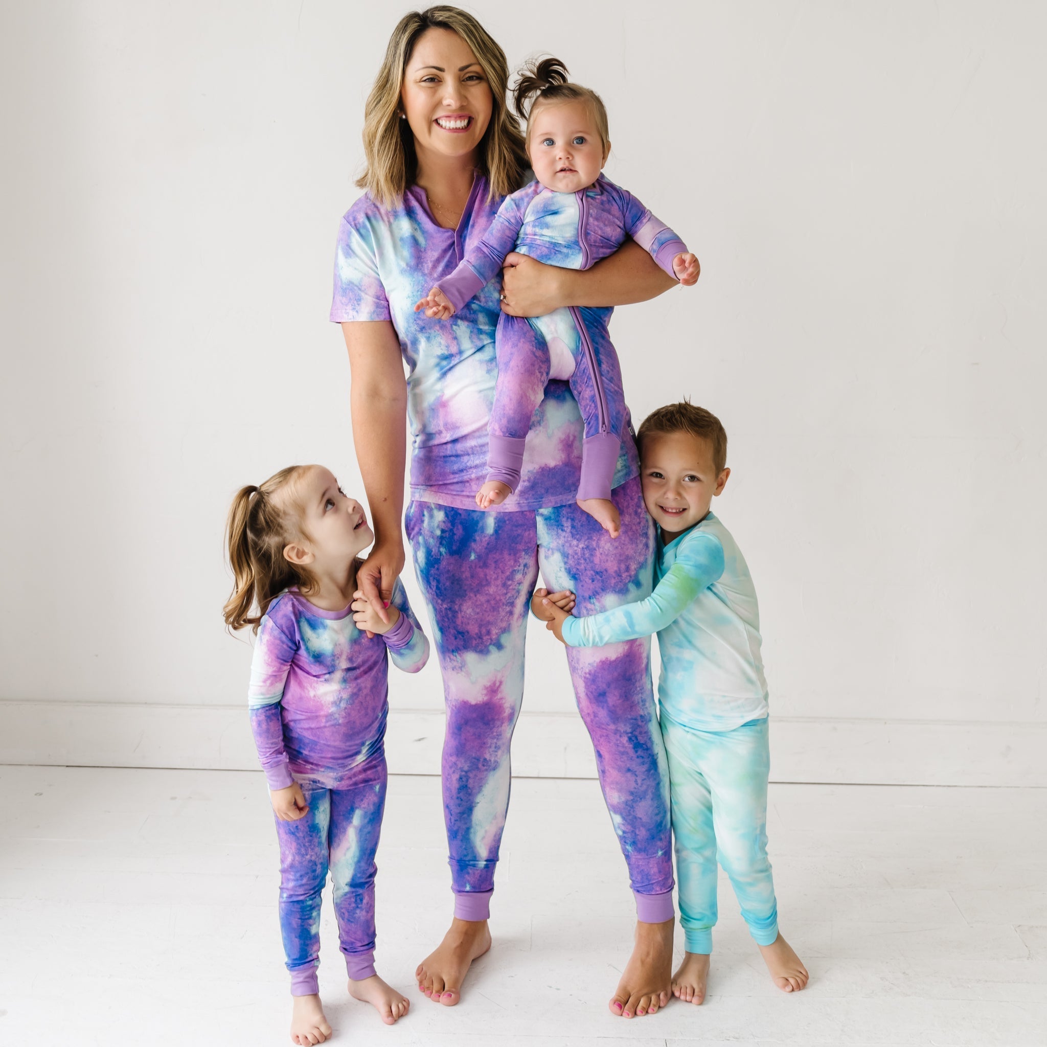 Purple Watercolor Two-Piece Pajama Set