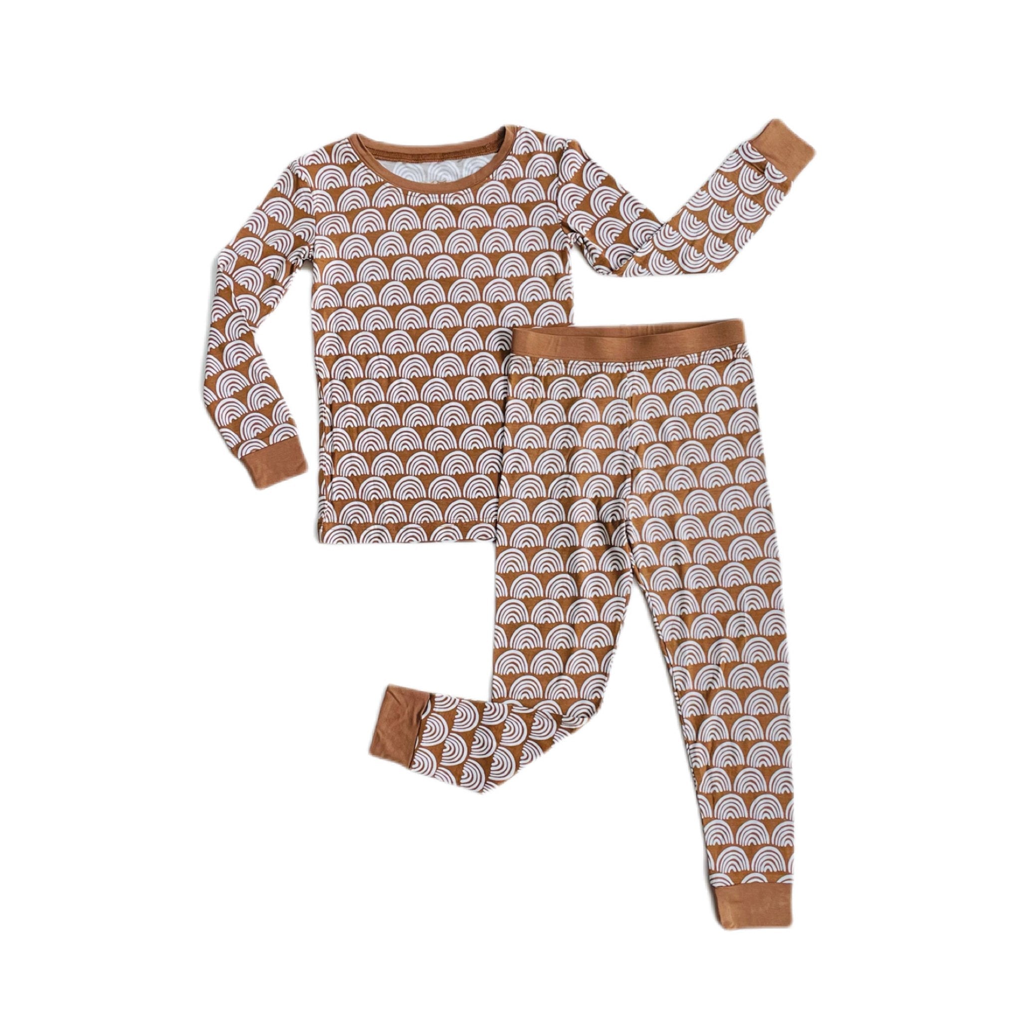 Rust Rainbows Two-Piece Pajama Set