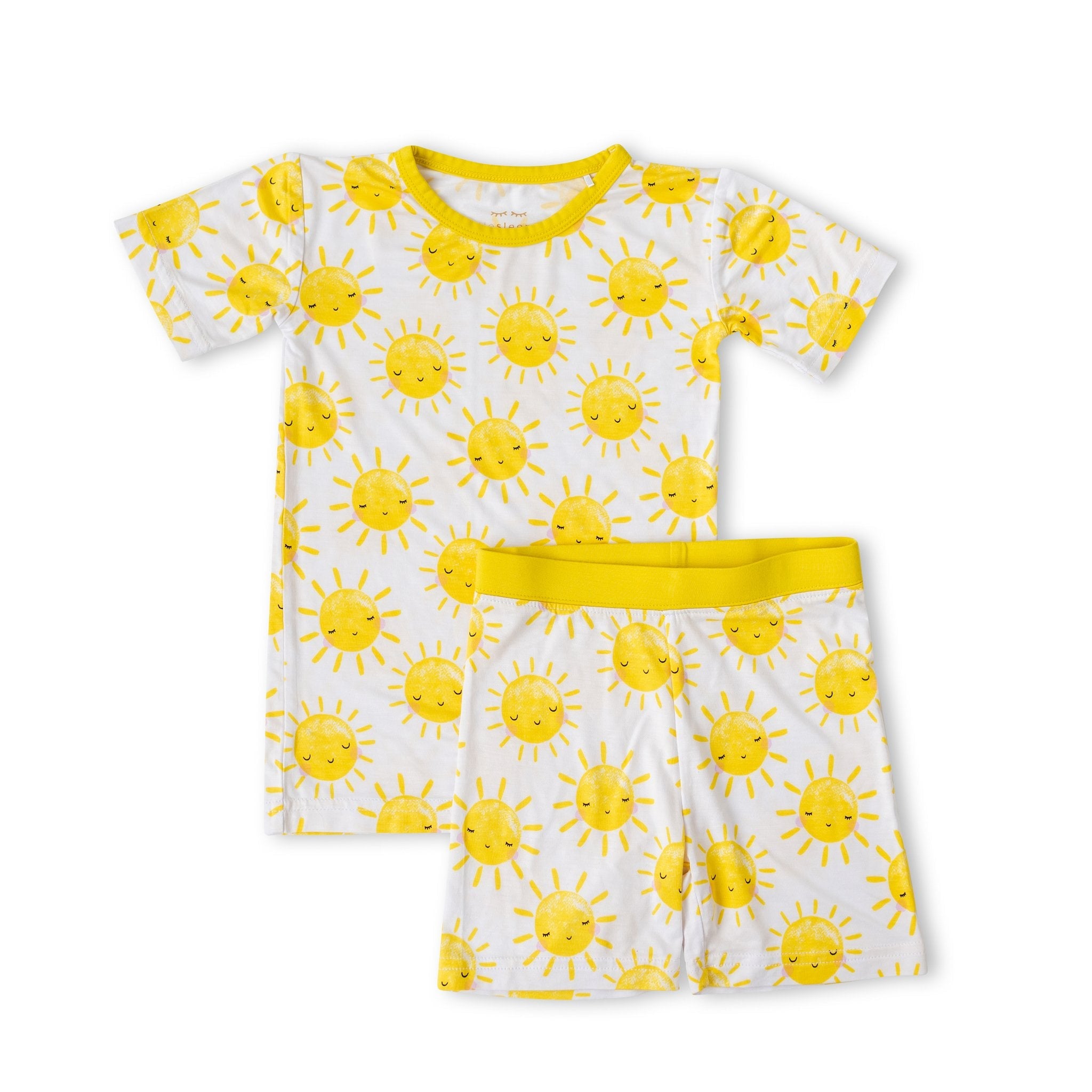Sunshine Two-Piece Short Sleeve & Shorts Pajama Set